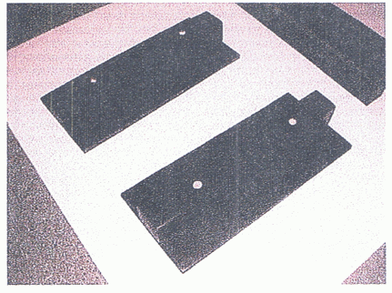 wooden blocks of the two Mirror Assembly stands